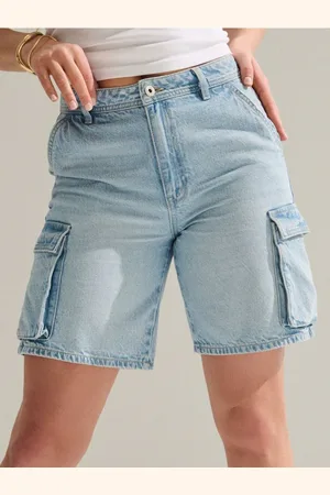 Sinsay Bermudy jeansowe cargo
