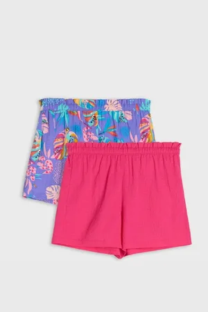 Sinsay Szorty ze strukturalnej tkaniny z gumką w talii 2 pack