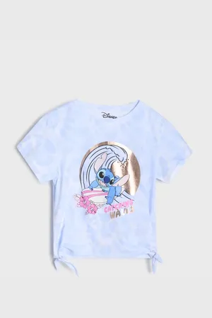 Sinsay Koszulka z błyszczącym efektem Stitch