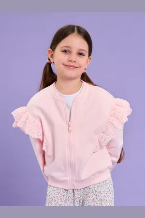Sinsay Bluza a haftowanymi falbanami