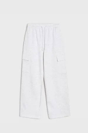 Sinsay Spodnie wide leg cargo