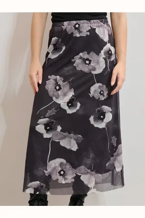 Sinsay Spódnica midi w kwiaty