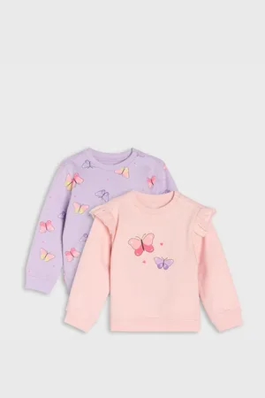 Sinsay Bluzy z motywem motyli 2 pack