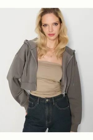 Sinsay Krótka bluza z kapturem