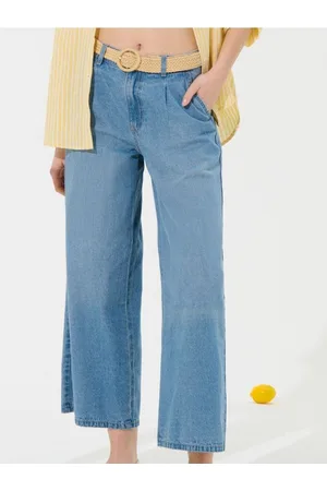 Sinsay Spodnie jeansowe culotte