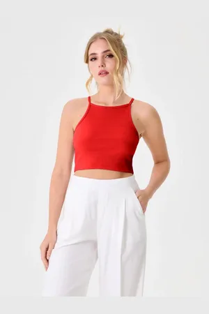 Sinsay Crop top na ramiączkach