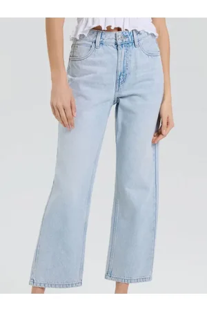 Sinsay Jeansy straight cropped high waist