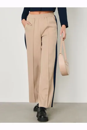 Sinsay Spodnie wide leg z lampasem