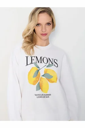 Sinsay Bluza z nadrukiem cytryn