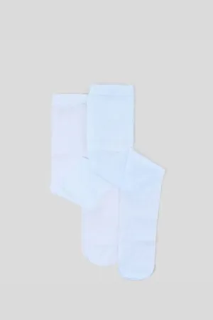 Sinsay Dziewczęce rajstopy w klasycznej bieli 2 pack