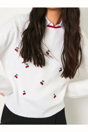 Sinsay Sweter w wisienki