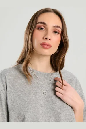 Sinsay Srebrne naszyjnik 3 pack
