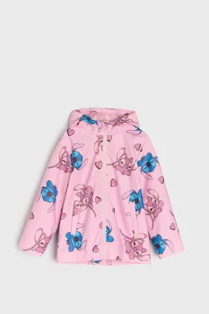 Sinsay Płaszcz zapinany na zamek z kapturem Stitch