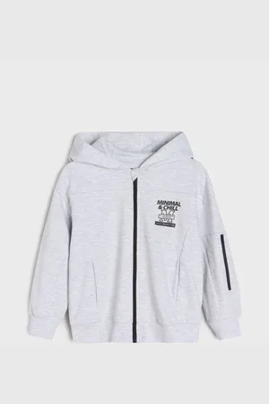 Sinsay Bluza z kapturem z kieszenią na rękawie