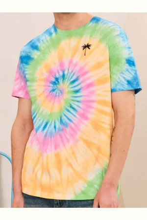Sinsay Koszulka tie-dye z ozdobnym napisem na plecach