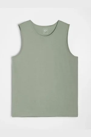 Sinsay Bawełniany tank top basic