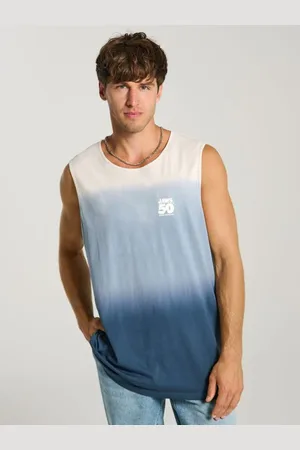 Sinsay Tank top tie-dye z nadrukiem na plecach Jaws