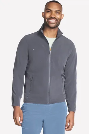 Skechers Mężczyźni GO WALK Everywhere Full Zip Kurtka w Czarny/Grafitowy