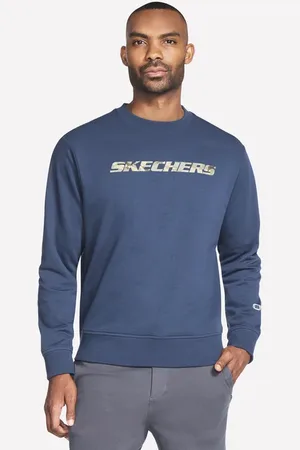 Skechers Mężczyźni Heritage Camo Crew w Grafitowy/Granatowy