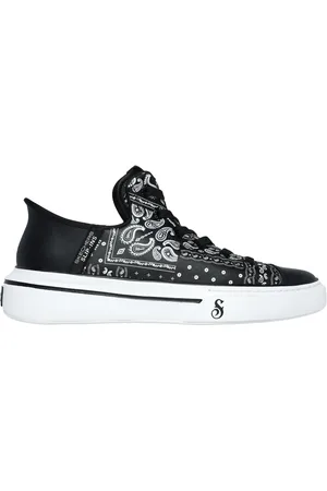 Skechers Mężczyźni Premium Leather Slip-ins Snoop One - Double G w Czarny/Bialy
