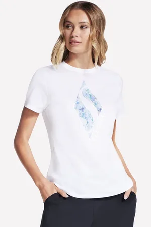 Skechers Kobiety Floral Diamond Classic Crew koszulka w