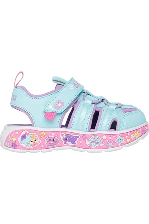 Skechers Dziewczęce Play Scene Splash - Cute Crew w Turkusowy/Lawendowy