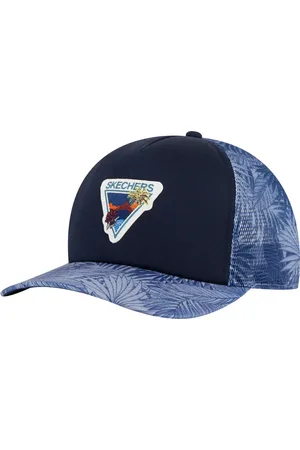 Skechers Mężczyźni Palm Patch Trucker Hat w Niebieski/Szary