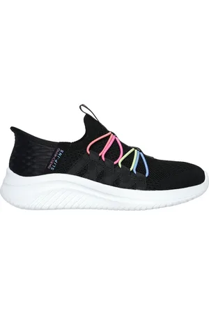 Skechers Dziewczęce Slip-ins: Ultra Flex 3.0 - Bungee Fun w Czarny/Wielokolorowy