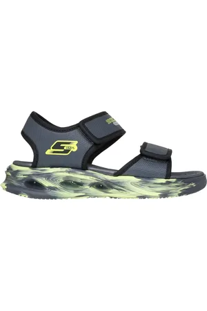 Skechers Dzieci S-Lights: Sola Glow SandaÅ‚y - Fusion Brights w Grafitowy/Czarny