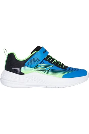 Skechers Dzieci Microspec Advance w Niebieski/Limonkowy