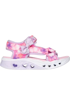 Skechers Dziewczęce Flutter Hearts SandaÅ‚y - Blurry Love w Rozowy/Lawendowy