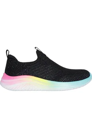 Skechers Dziewczęce Ultra Flex 3.0 - Shimmer Stroll w Czarny/Wielokolorowy