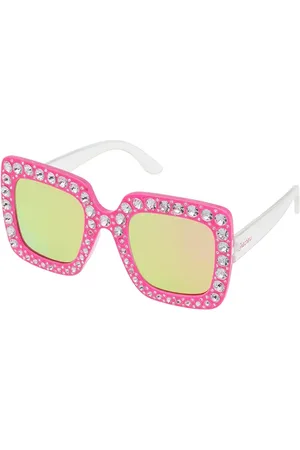 Skechers Dziewczęce Square Rhinestone okulary przeciwsłoneczne w