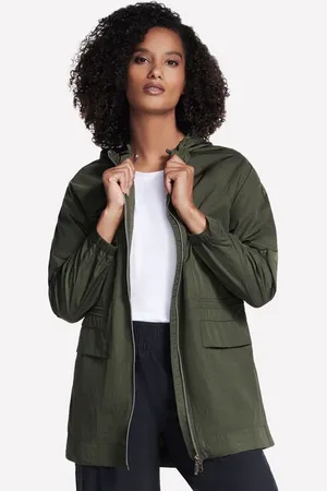 Skechers Kobiety GO WALK Anorak Kurtka w Oliwkowy/Czarny