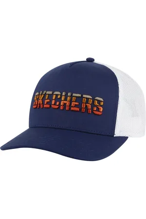 Skechers Textured Logo Trucker Hat w Grafitowy/Granatowy