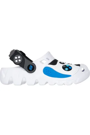 Skechers Dzieci Foamies: Zaggle - Hydro-Pointz w Bialy/Czarny/Niebieski