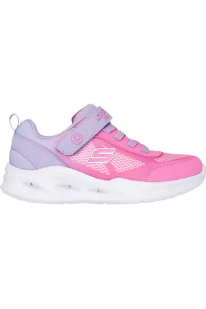 Skechers Dziewczęce S-Lights: Sola Glow - Ombre Deluxe w Lawendowy/Rozowy
