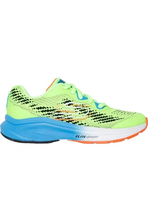 Skechers Dzieci Elite Sport Stride w Limonkowy/Niebieski
