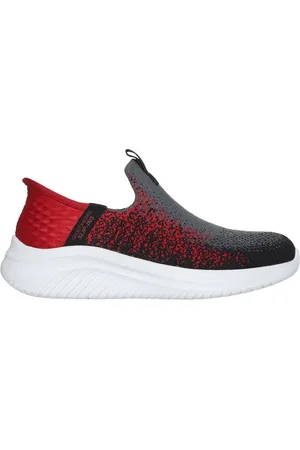 Skechers Dzieci Slip-ins: Ultra Flex 3.0 - Brisk-Spec w Grafitowy/Czerwony