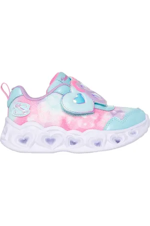 Skechers Dziewczęce Heart Lights - Lovin Reflection w Turkusowy/Lawendowy