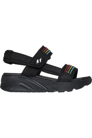 Skechers Dziewczęce Uno Lite SandaÅ‚y - Sunny Studs w Czarny/Wielokolorowy