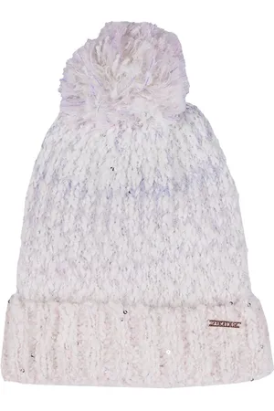 Skechers Kobiety Slub Knit Ivory Pom-Pom Beanie w