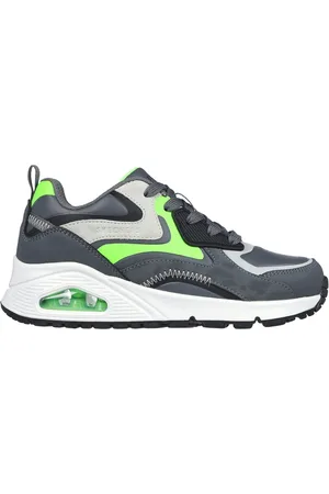 Skechers Dzieci Uno Gen1 - Color Surge w Grafitowy/Limonkowy