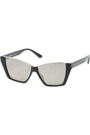 Skechers Kobiety Cat Eye okulary przeciwsłoneczne w Czarny/Zloty