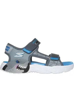 Skechers Dzieci S-Lights: Creature-Splash w Grafitowy/Niebieski