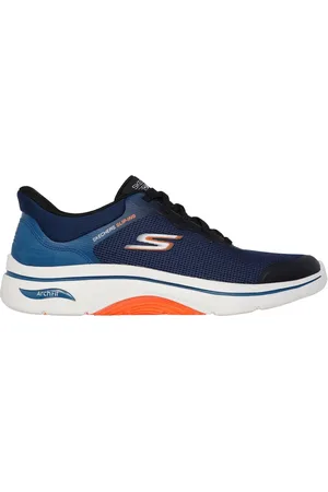 Skechers Mężczyźni Slip-ins: GO WALK Arch Fit 2.0 - Cal w Granatowy/Pomaranczowy