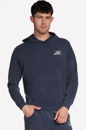 Skechers Mężczyźni SKECHCLOUD Elevate bluza z kapturem w Grafitowy/Granatowy