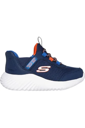 Skechers Dzieci Slip-ins: Bounder - Brisk-Burst w Granatowy/Niebieski