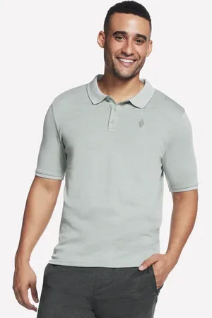 Skechers Mężczyźni Apparel Off Duty Polo Shirt w Jasny Szary/Zielony