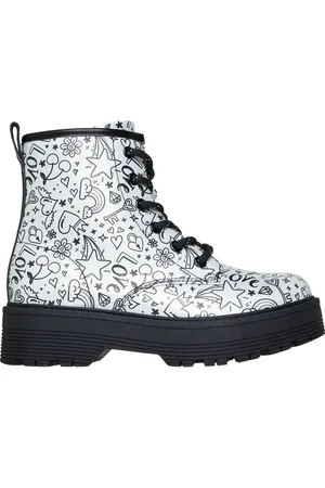 Skechers Dziewczęce Gravlen Hi - Doodle Down w Srebrny/Czarny